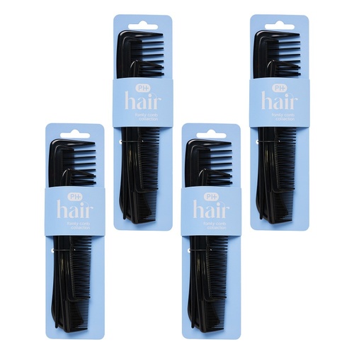 Pharmacy Health Family Comb Selection 4 Pack Bundle of 4