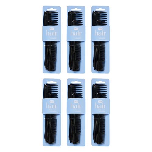 Pharmacy Health Family Comb Selection 4 Pack Bundle of 6