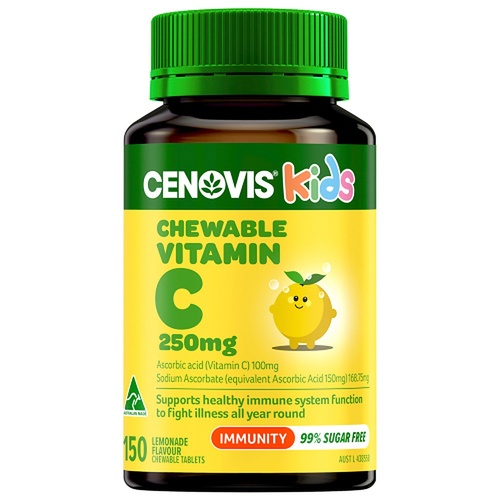 Cenovis Chewable Vitamin C 250mg Lemonade 150 Tablets