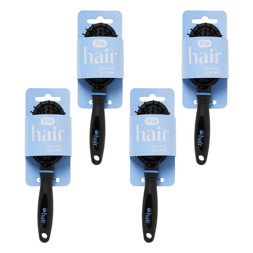 Pharmacy Health Mini Oval Groomer Brush Pack of 4