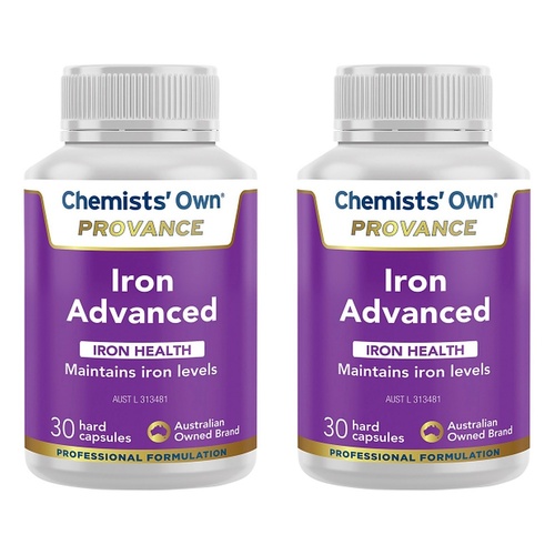 Chemists' Own Provance Iron Advanced 30 Capsules Pack of 2