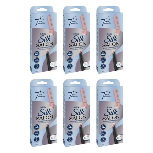 Schick Silk Salon Dermaplaning Wand Kit Pack of 6