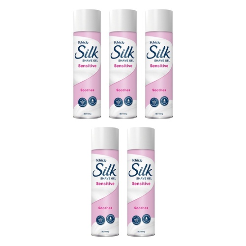 Schick Silk Sensitive Shave Gel 198g Pack of 5