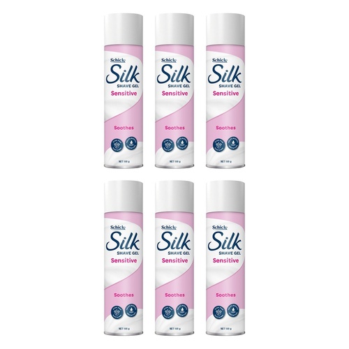 Schick Silk Sensitive Shave Gel 198g Pack of 6