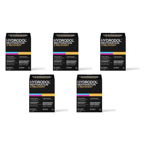 Hydrodol Rehydration Recovery Powder 10 Sachets Pack of 5