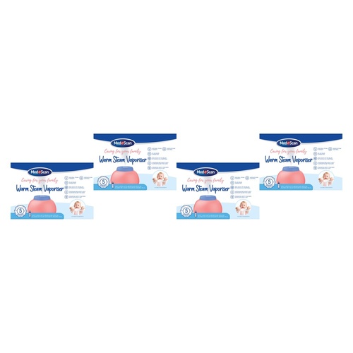 Medescan Warm Steam Vaporiser Pack of 4