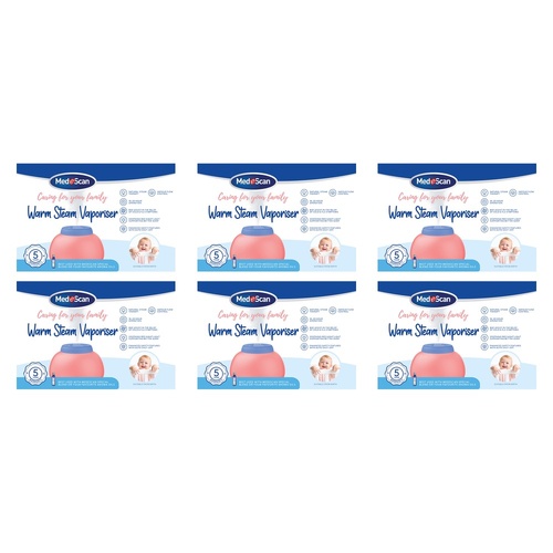 Medescan Warm Steam Vaporiser Pack of 6