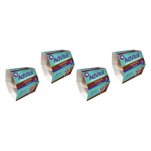 AdVital Chocolate Mousse 120g 2 Pack x 6 Bundle of 4