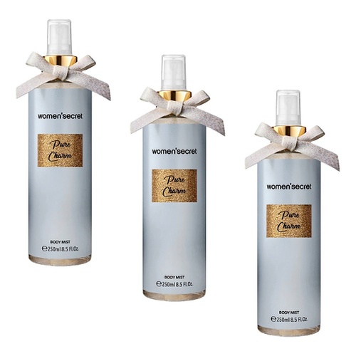 Women'Secret Pure Charm Body Mist 250mL Pack of 3