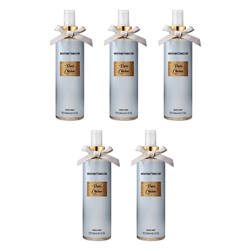 Women'Secret Pure Charm Body Mist 250mL Pack of 5