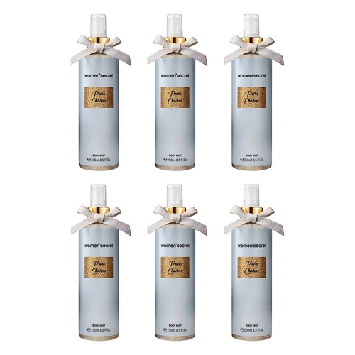 Women'Secret Pure Charm Body Mist 250mL Pack of 6