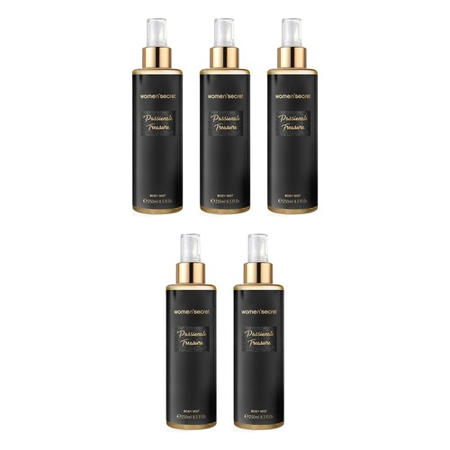Women'Secret Passionate Treasure Body Mist 250mL Pack of 5