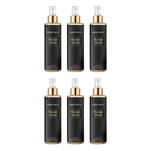 Women'Secret Passionate Treasure Body Mist 250mL Pack of 6