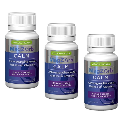 Vitaceuticals MagZorb Calm 60 Tablets Pack of 3