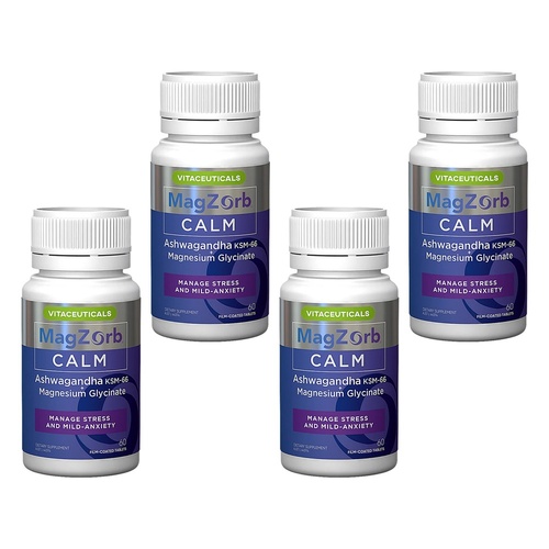 Vitaceuticals MagZorb Calm 60 Tablets Pack of 4