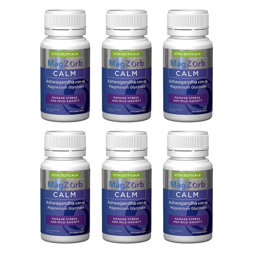 Vitaceuticals MagZorb Calm 60 Tablets Pack of 6