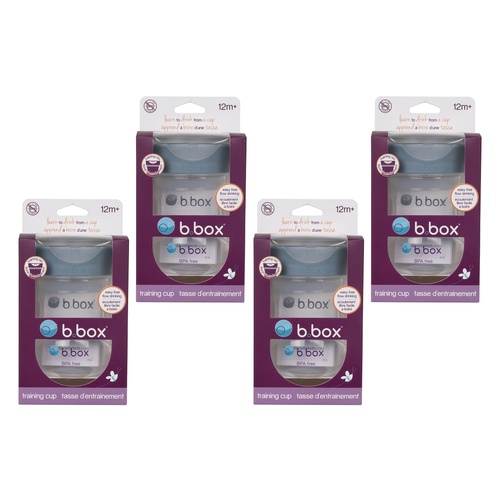 B.Box Training Cup Blue 240mL Pack of 4