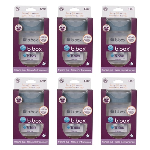B.Box Training Cup Blue 240mL Pack of 6