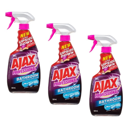 Ajax Professional Bathroom Disinfectant Spray 500mL Pack of 3