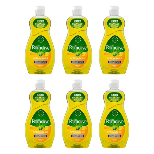 Palmolive Dishwashing Liquid Antibacterial Lemon Ultra 500mL Pack of 6