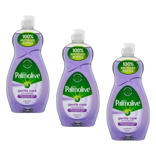 Palmolive Dishwashing Liquid Gentle Care Ultra 500mL Pack of 3