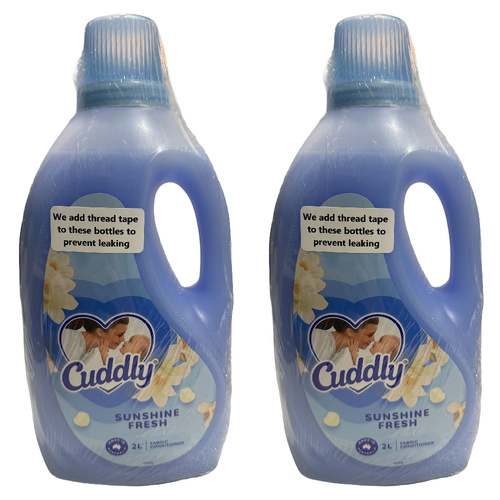 Cuddly Sunshine Fresh Fabric Conditioner 2 Pack 2L Laundry Softener