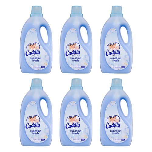 Cuddly Sunshine Fresh Fabric Conditioner 2L Laundry Softener x 6 Bundle of 6