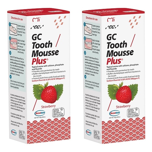 GC Mousse Plus Strawberry 40g Pack of 2