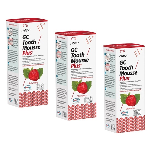 GC Mousse Plus Strawberry 40g Pack of 3