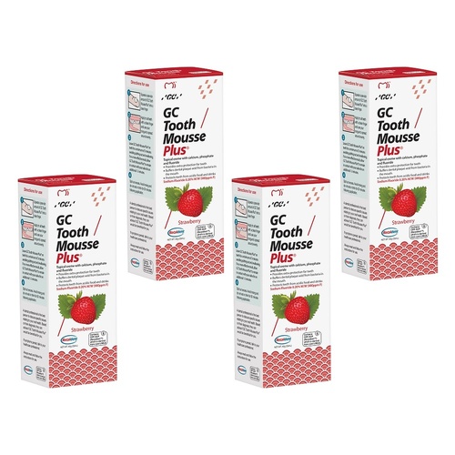 GC Mousse Plus Strawberry 40g Pack of 4