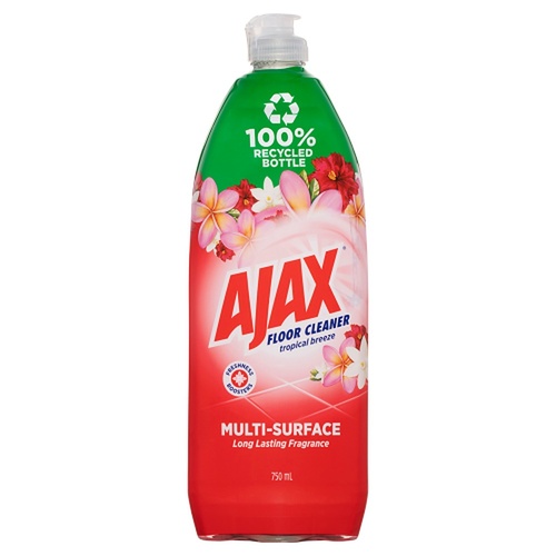 Ajax Floor Cleaner Tropical Breeze 750mL