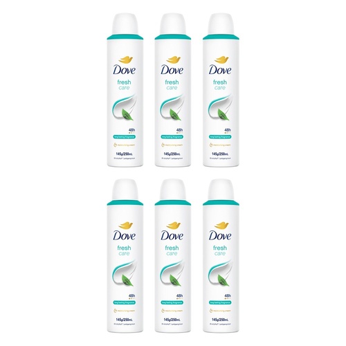 Dove Fresh 48h Anti-Perspirant 1/4 Moisturising Cream Citrus Scent Pack of 6