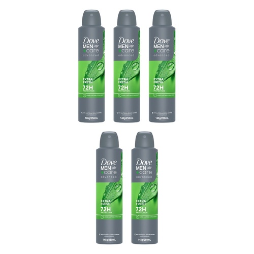 Dove Men+Care Advanced Anti-Perspirant Extra Fresh 250mL Pack of 5