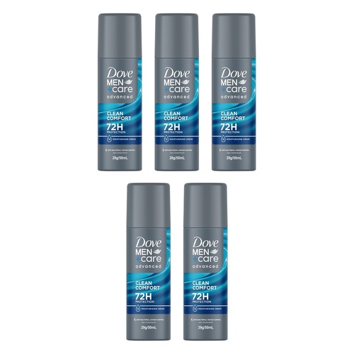 Dove Men+Care Advanced Clean Comfort Anti-Perspirant 50mL Pack of 5