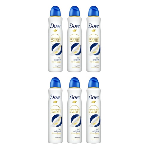 Dove Advanced Care Antiperspirant Aerosol Original 250mL Pack of 6