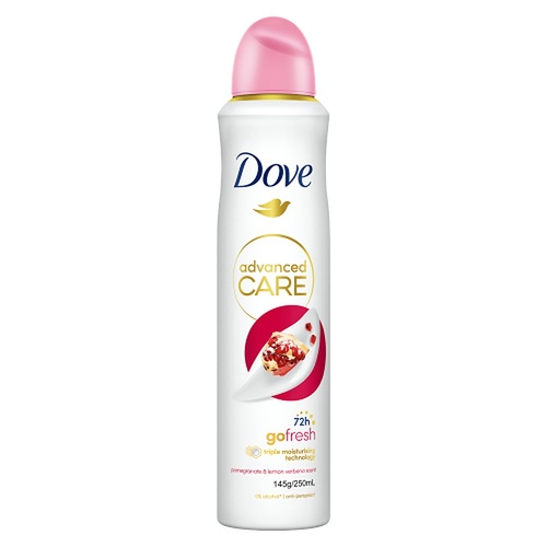 Dove Advanced Care 72H Go Fresh Antiperspirant Pomegranate & Lemon Verbena 250mL