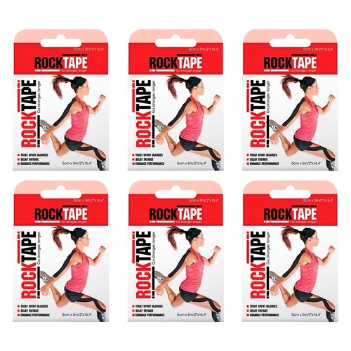 RockTape Premium Kinesiology Tape Beige 5cm x 5m Pack of 6