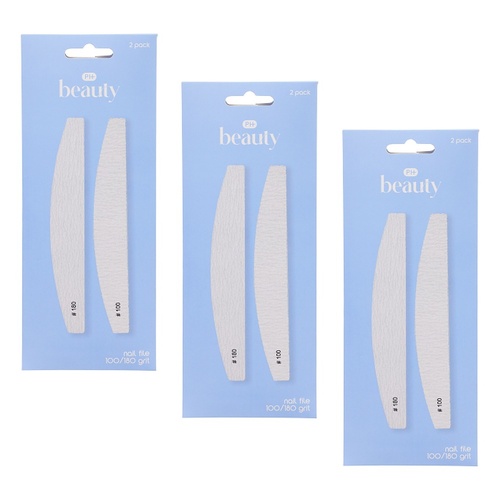 Pharmacy Health Nail File 100/180 Grit Pack of 3