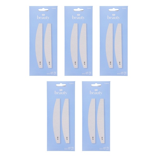 Pharmacy Health Nail File 100/180 Grit Pack of 5