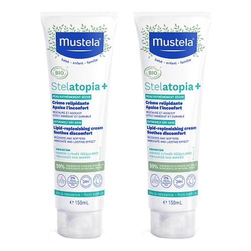 Mustela Stelatopia+ Lipid Replenishing Cream 150mL Pack of 2