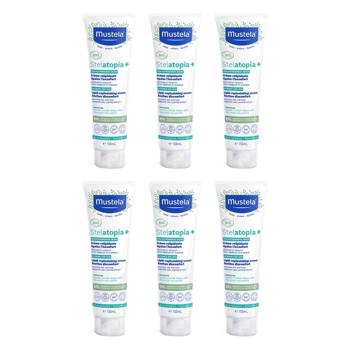 Mustela Stelatopia+ Lipid Replenishing Cream 150mL Pack of 6