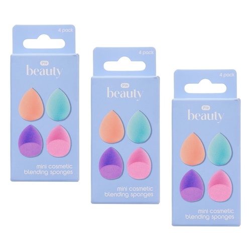 Pharmacy Health Mini Blending Sponges 4 Pack Bundle of 3