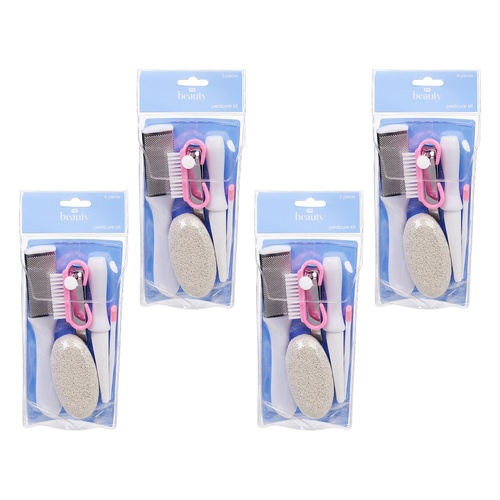 Pharmacy Health Pedicure Kit 6 Pieces Pack of 4