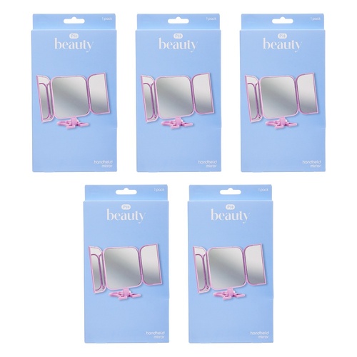 Pharmacy Health Handheld Mirror Pink Pack of 5