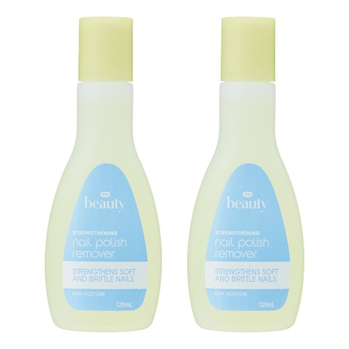 Pharmacy Health Nail Polish Remover Strengthening 125mL Pack of 2