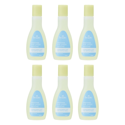 Pharmacy Health Nail Polish Remover Strengthening 125mL Pack of 6