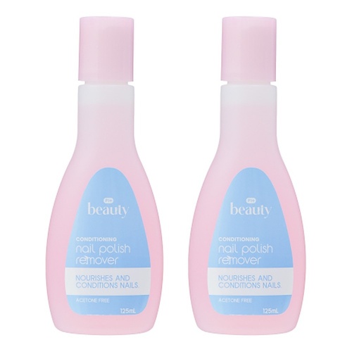 Pharmacy Health Nail Polish Remover Non-Acetone 125mL Pack of 2