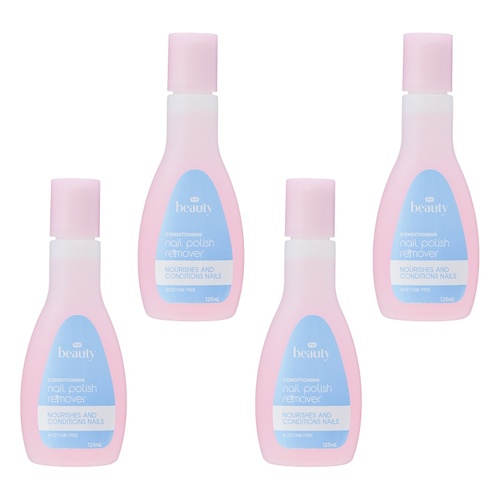 Pharmacy Health Nail Polish Remover Non-Acetone 125mL Pack of 4