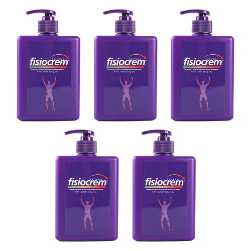 Fisiocrem Solugel Massage Gel 500g Pack of 5