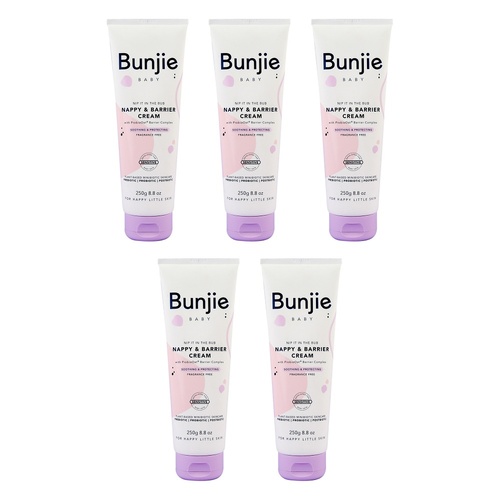 Bunjie Nappy & Barrier Cream 250g Pack of 5
